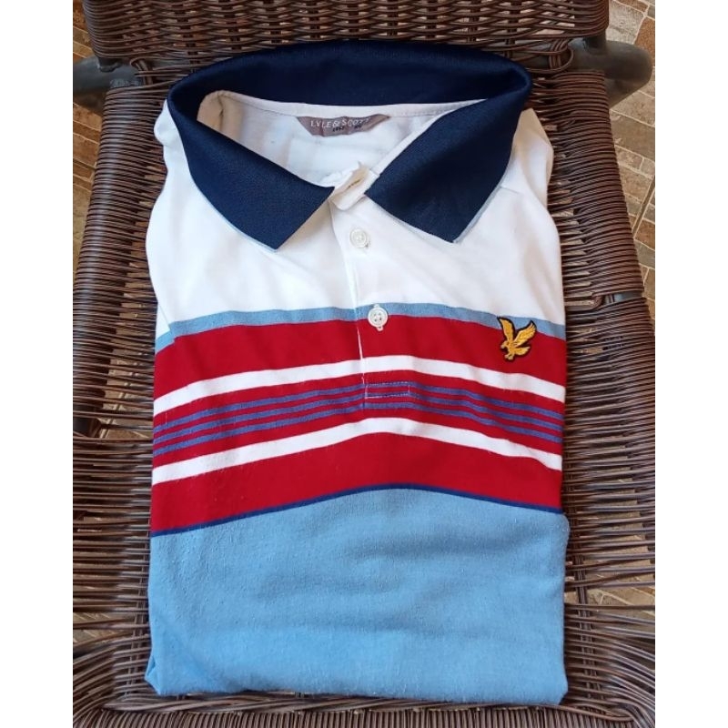 jual polo, jual polo lyle and scott golf original, polo lyle and scott second, polo lyle and scott m