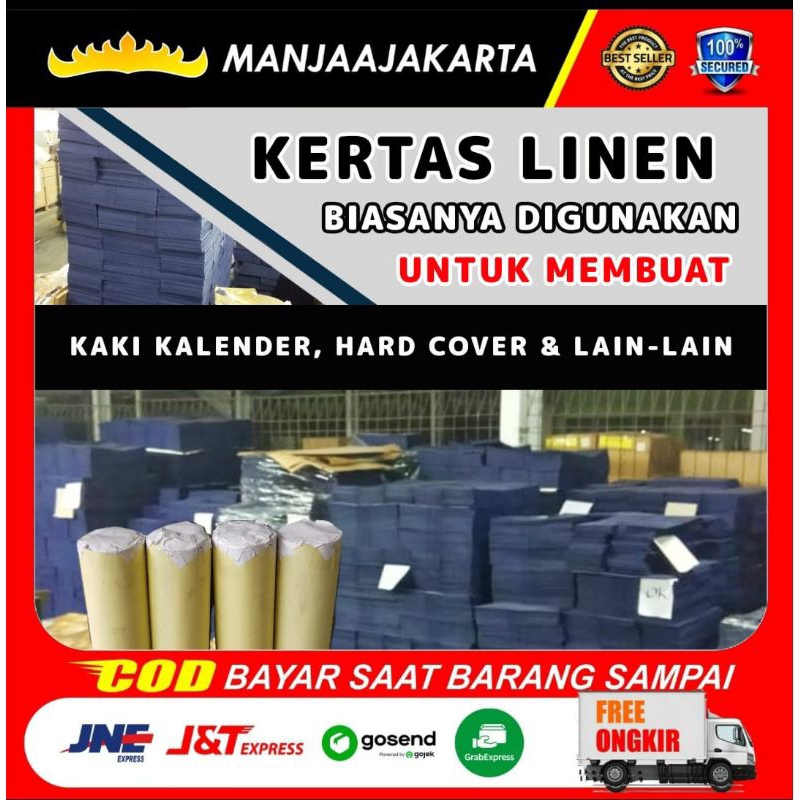 

Kertas Linen Kalender Linen Untuk Kalender Bahan Kalender meja Kertas Linen ukuran 120cm x 16meter