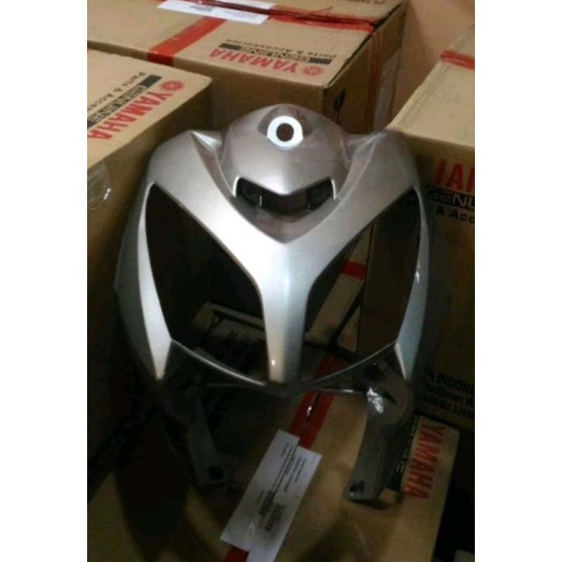 Cover body tameng depan Nouvo Z silver original