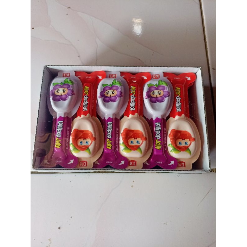 

Lollipop Jelly Bentuk stik isi 30pcs