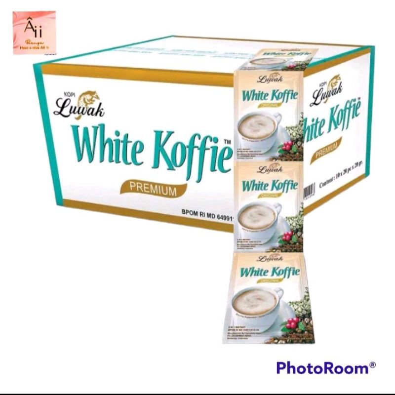 

1 karton kopi luwak white koffie isi 20renteng per renteng 10sachet