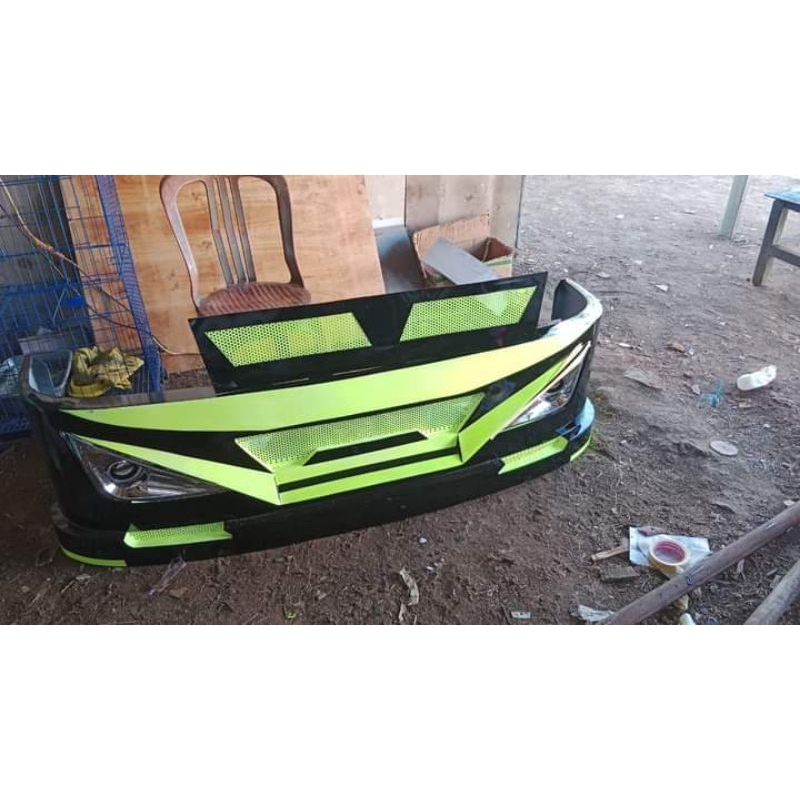 bemper depan carry new. bahan plat