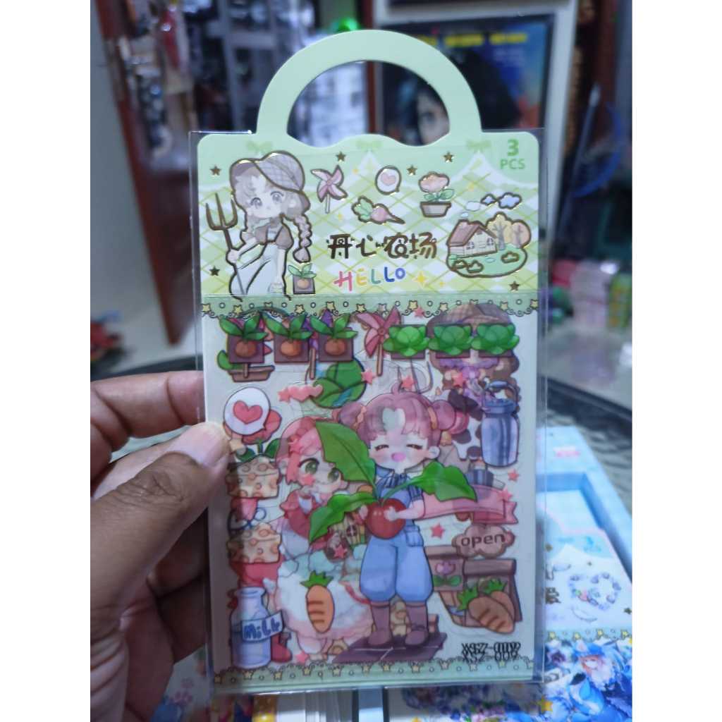 

Mainan Sticker imut model tas belanja