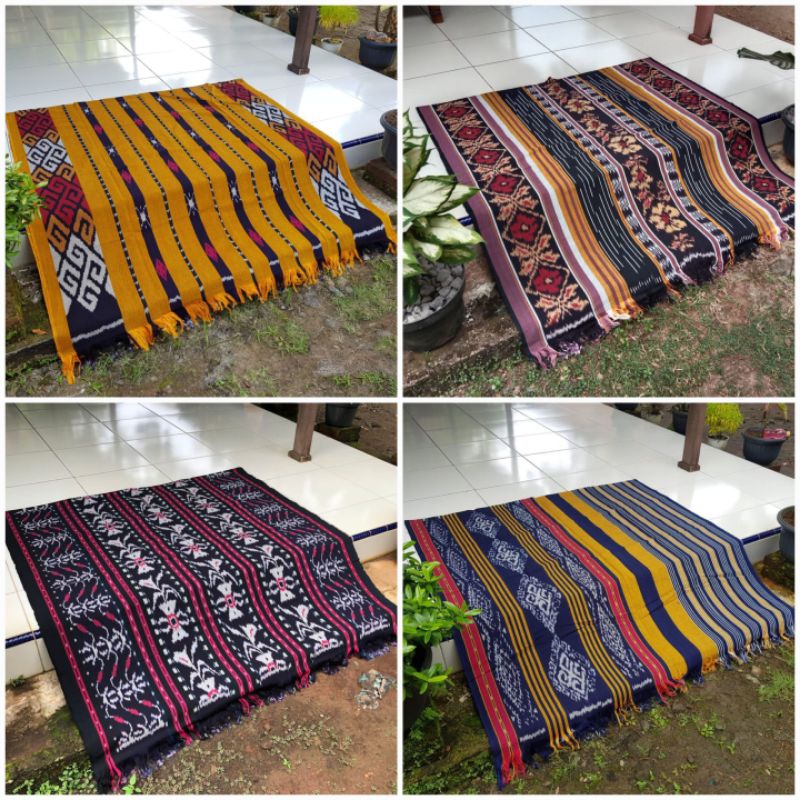 Kain Tenun Ikat Blanket Entik Motif Khas Lombok Sumba Toraja Flores NTT Tenun Jepara