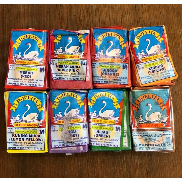COD- DPB- Gincu Makanan Cap Angsa/ GINCU BATANG CAP ANGSA / PEWARNA BUBUK DJELITA / PEWARNA MAKANAN 