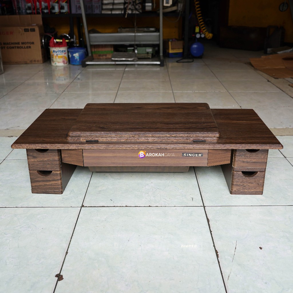 Meja Laci / Meja Mesin Jahit SINGER Klasik Model Baru