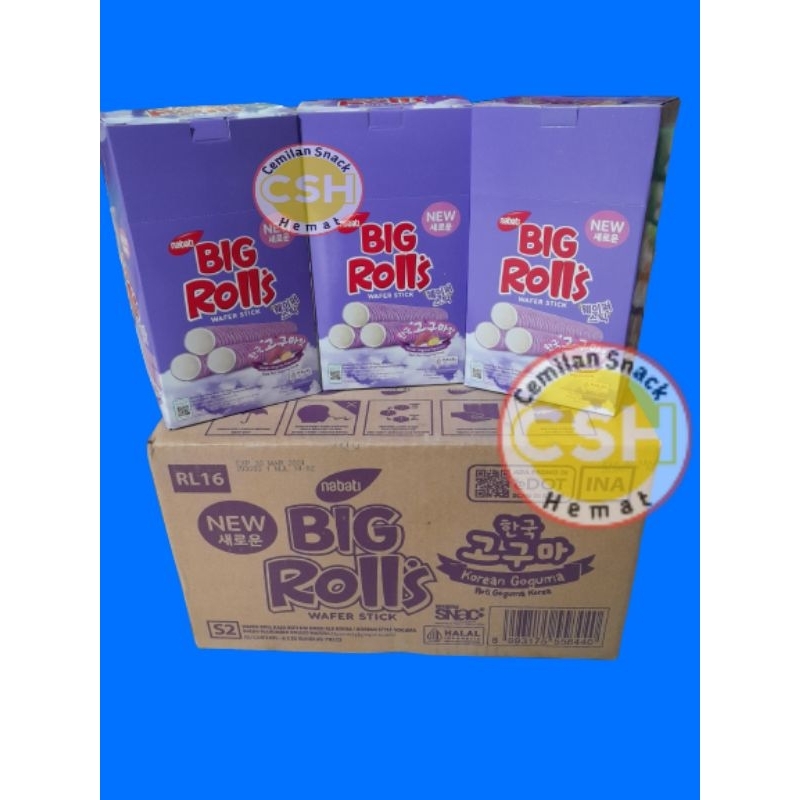 

Nabati Big Roll Goguma Wafer Stick Rasa Ubi Ungu Hype Korea