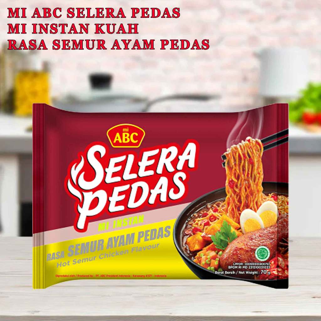 

Mi Abc Selera Pedas / Mi Instan Kuah / Mi Rasa Semur Ayam Pedas