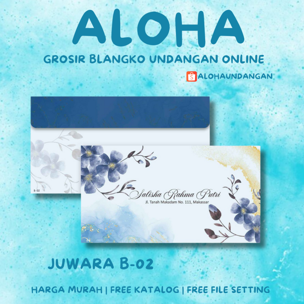 

AMPLOP KONDANGAN NIKAH JUWARA B 02 5O PCS UKURAN TANGGUNG | Aloha Undangan