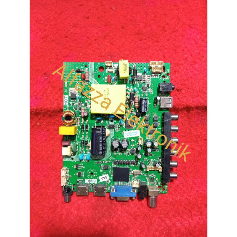 POLYTRON PLD24D123NVG MAINBOARD TV LED - MESIN TV - KOMPONEN TV POLYTRON PLD 24D123 NVG