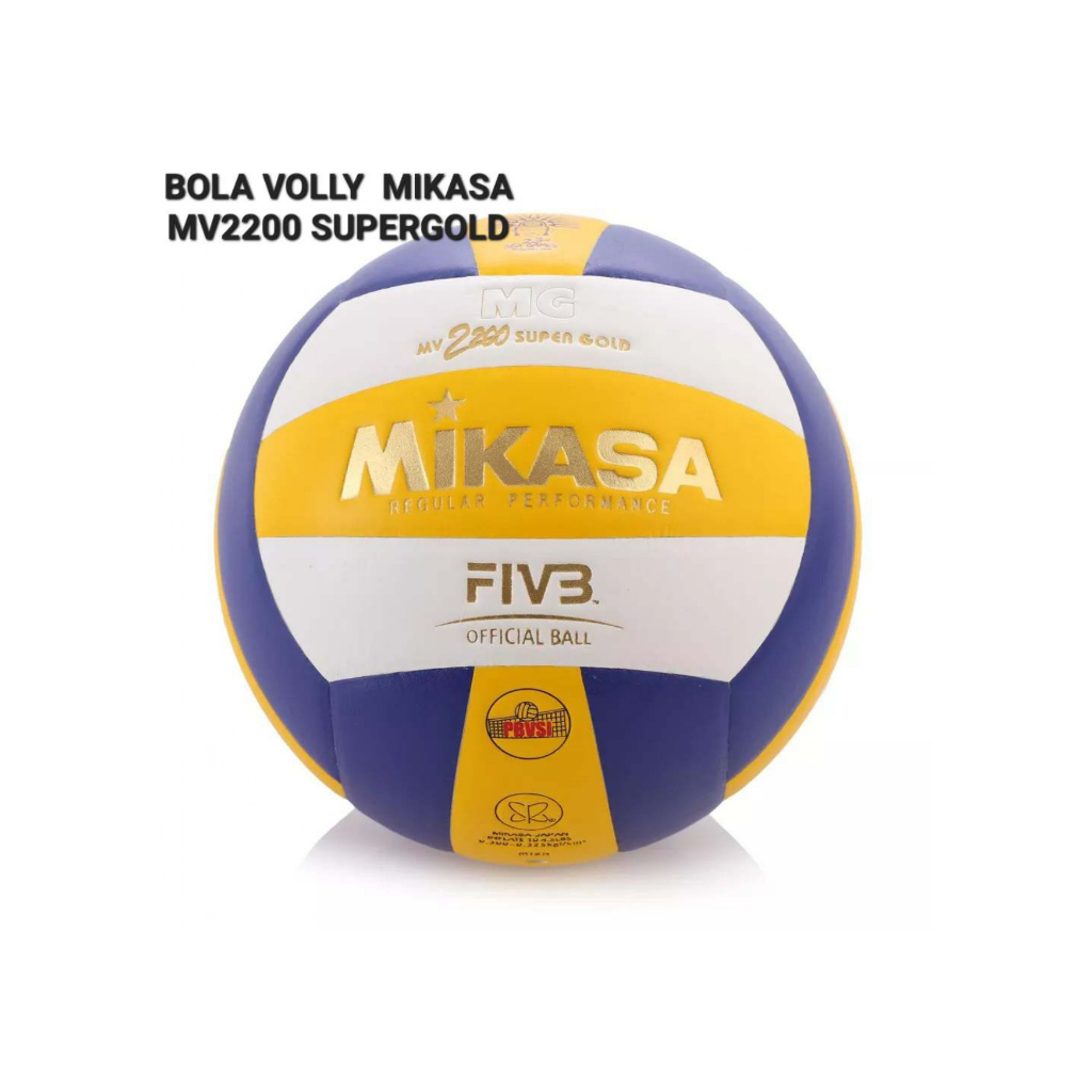 BOLA VOLLY MIKASA MV2200 SUPER GOLD ORI