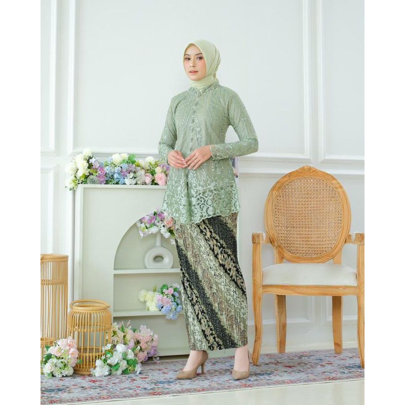 STELAN KEBAYA SHANGHAI / KEBAYA PESTA REMAJA / KEBAYA WISUDA / KEBAYA LAMARAN / KEBAYA MURAH TANAH A