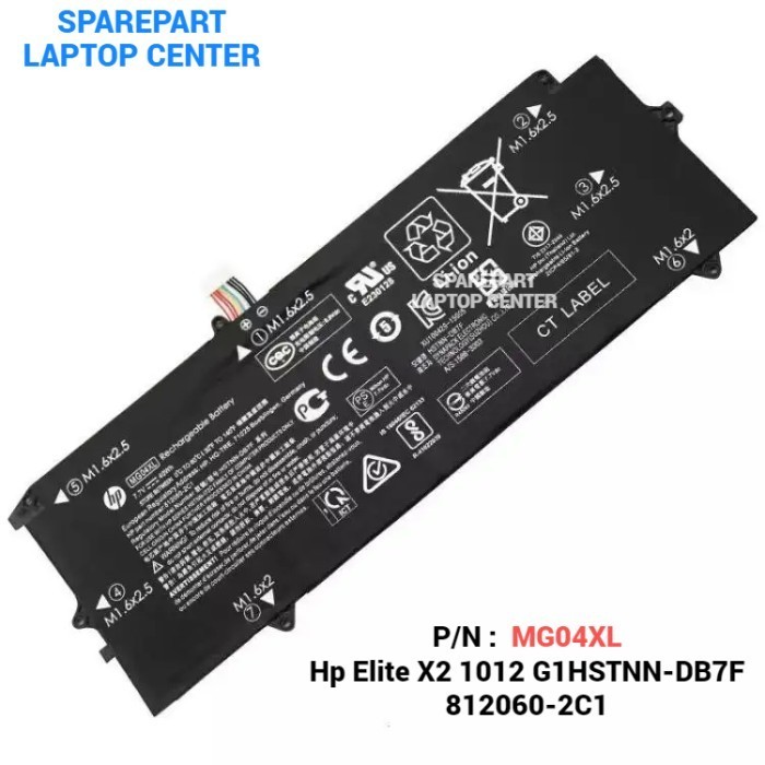 Battery Baterai HP MG04XL Elite X2 1012 G1 V2D16PA