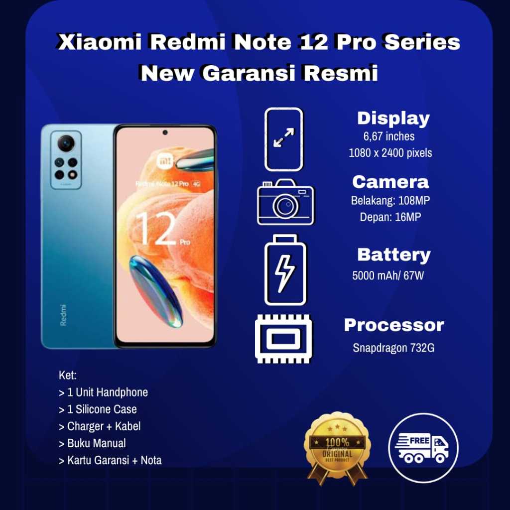 Xiaomi Redmi Note 12Pro Series (Garansi Indonesia)