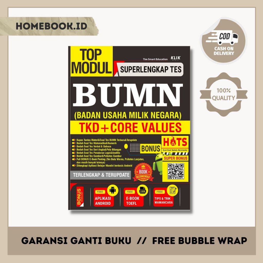 BUKU TES BUMN : TOP MODUL SUPERLENGKAP TES BUMN