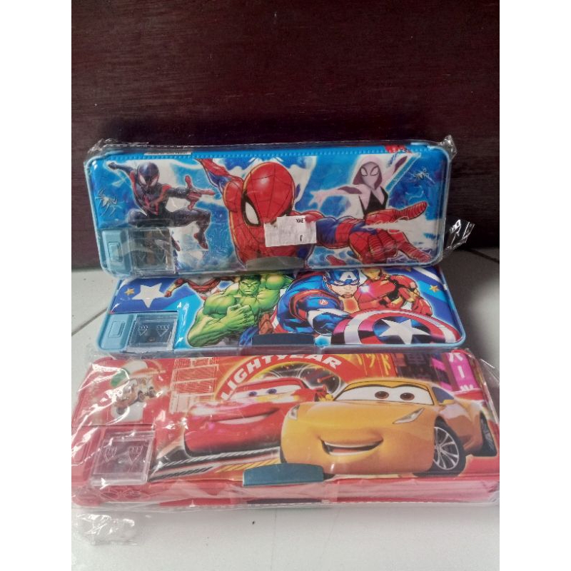 

Tempat Pensil Rautan Magnet dua sisi Aneka Motif