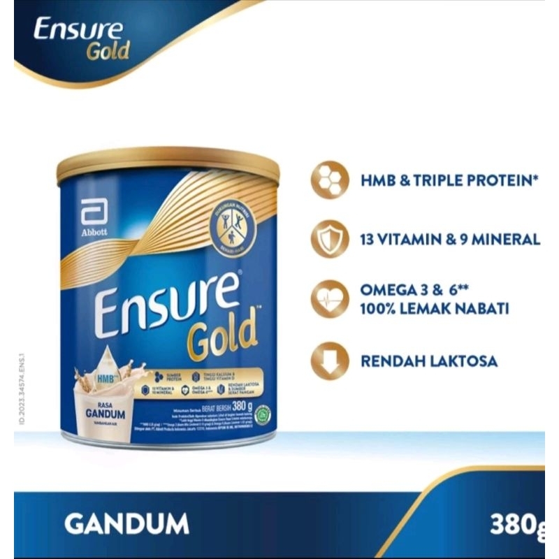 

ENSURE GANDUM, COKLAT, VANILLA 380GR PROMO BUN