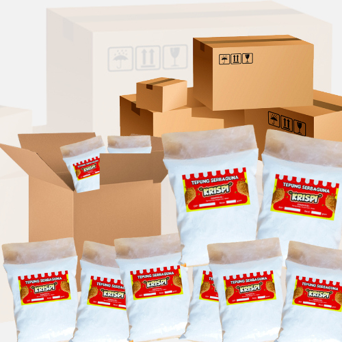 

Paket Tepung Serbaguna merk "KRISPI" Murah 3 Kg 60rb