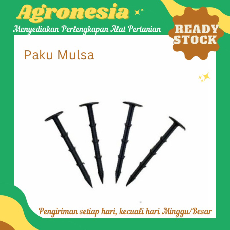 Paku Weedmat Mulsa / Paku Mulsa (Satu Bungkus Isi 100 Pcs)