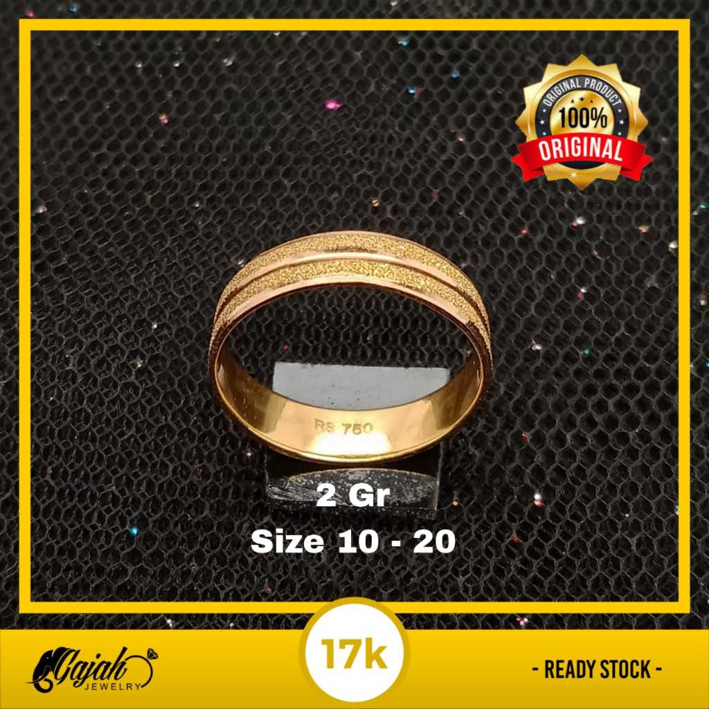 Cincin Emas 17K - 2 Gram 5775