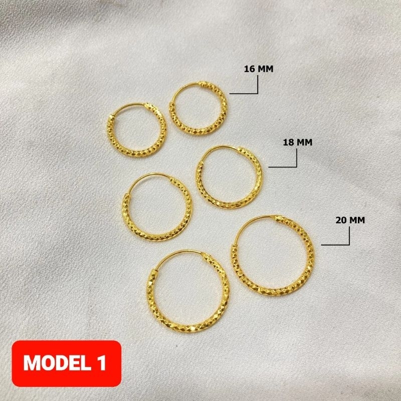 Anting Gipsi Emas Muda kadar 15% (CEK BERAT DI VARIASI)