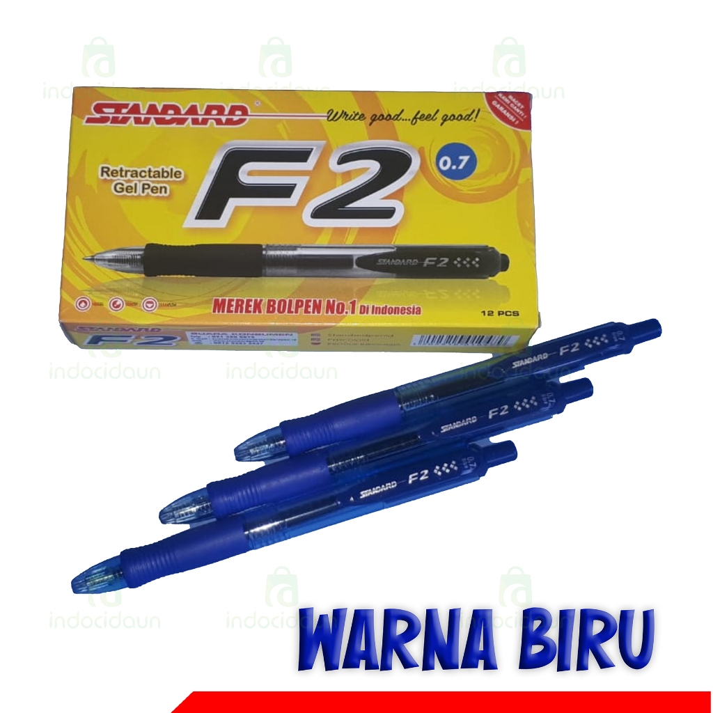 

BALLPOINT / BOLPEN / PULPEN STANDARD F2 0.7 (1PACK) - tinta BIRU