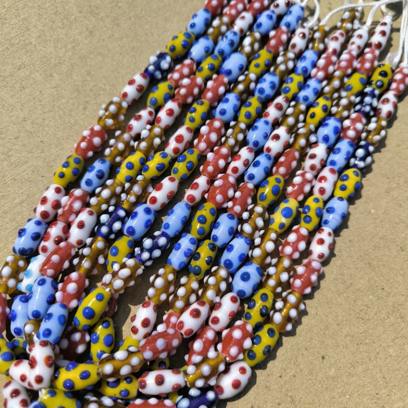 (aksesoris murah) MANIK OVAL TUTUL / MANIK BAHAN / MANIK MANIK