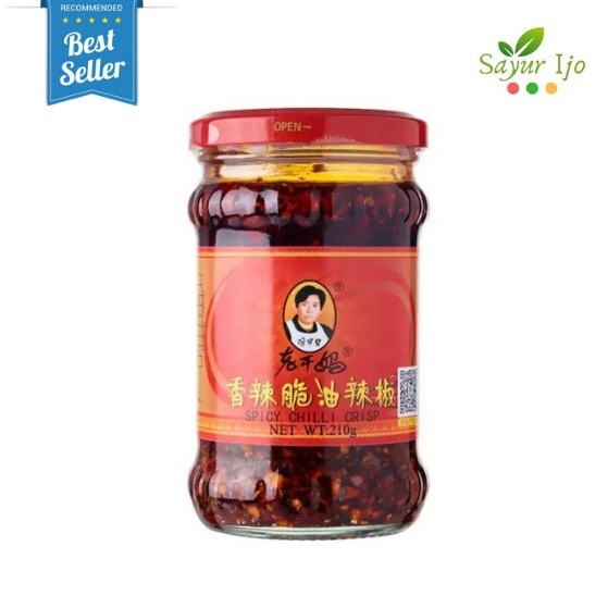 

LAOGANMA Spicy Chilli In Oil Crisp 210 Gram Sambal Cabe Bumbu Cabai Sambel Instant HALAL