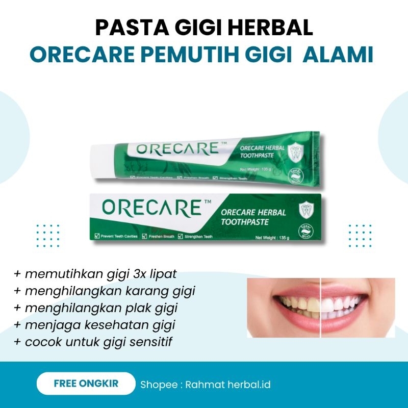 ORECARE TIENS PEMUTIH GIGI PENGHILANG KARANG GIGI AMPUH | PEMUTIH GIGI HERBAL | PENUMBUH GIGI PENGHI