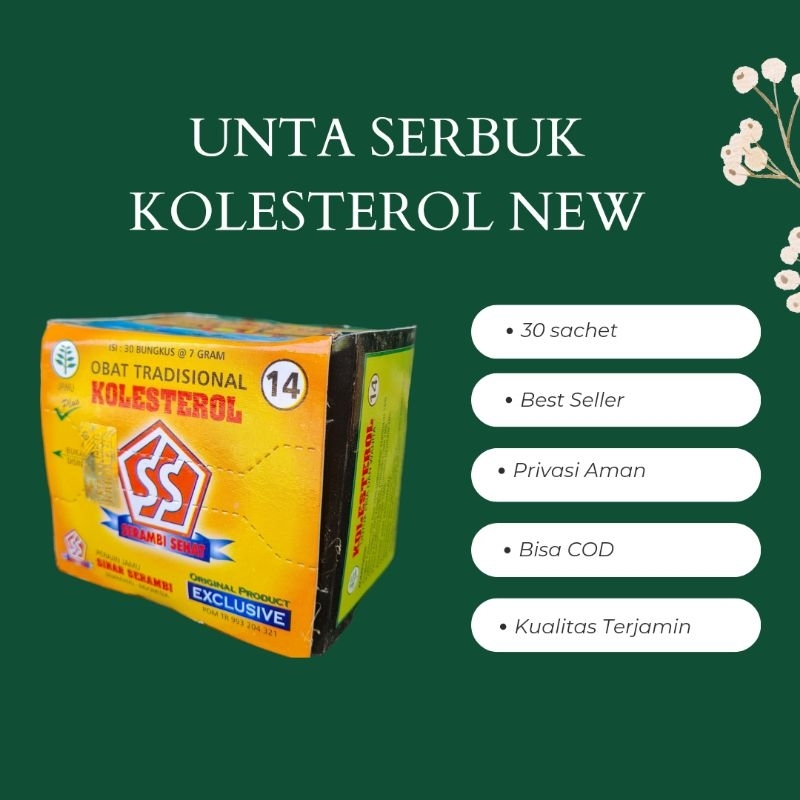 

Herbal Unta Kolesterol Serbuk