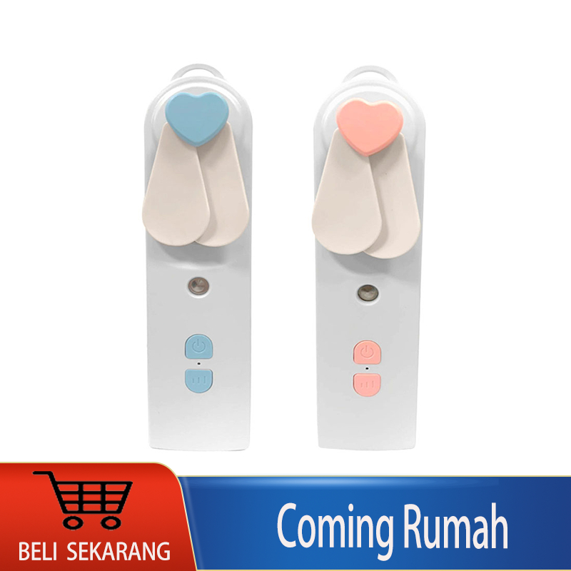Inone Kipas Angin 2 in 1 dengan Humidifier Pocket Fan USB Rechargeable