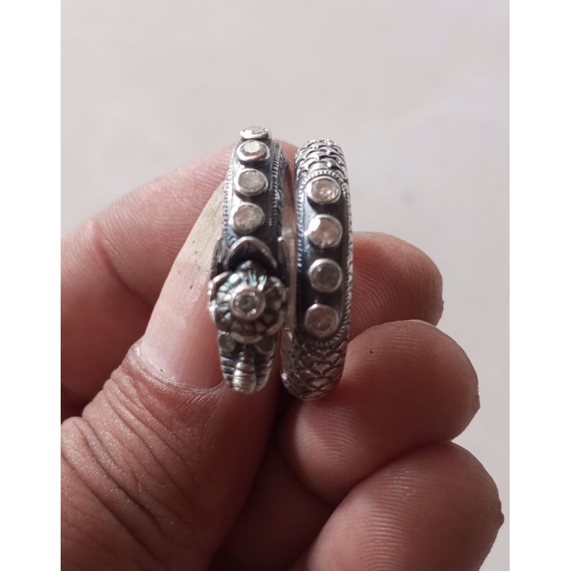 Cincin Ulan Ulan Batu Berlian asli