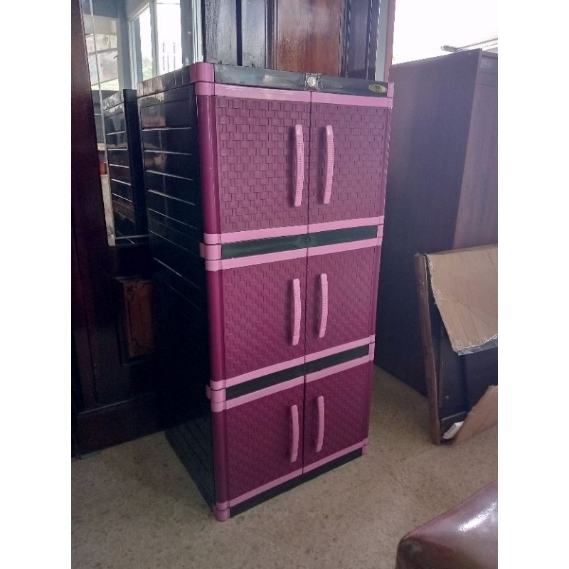 lemari plastik 3 rak gmcc lemari pakaian mini