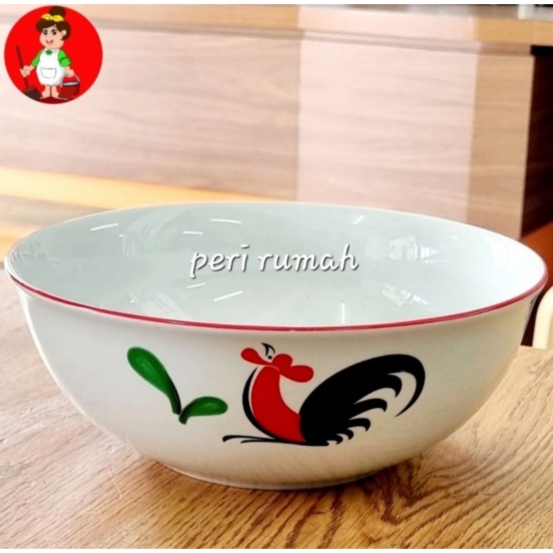 Mangkok Sayur Mangkok Saji Besar Keramik Ayam Kopin