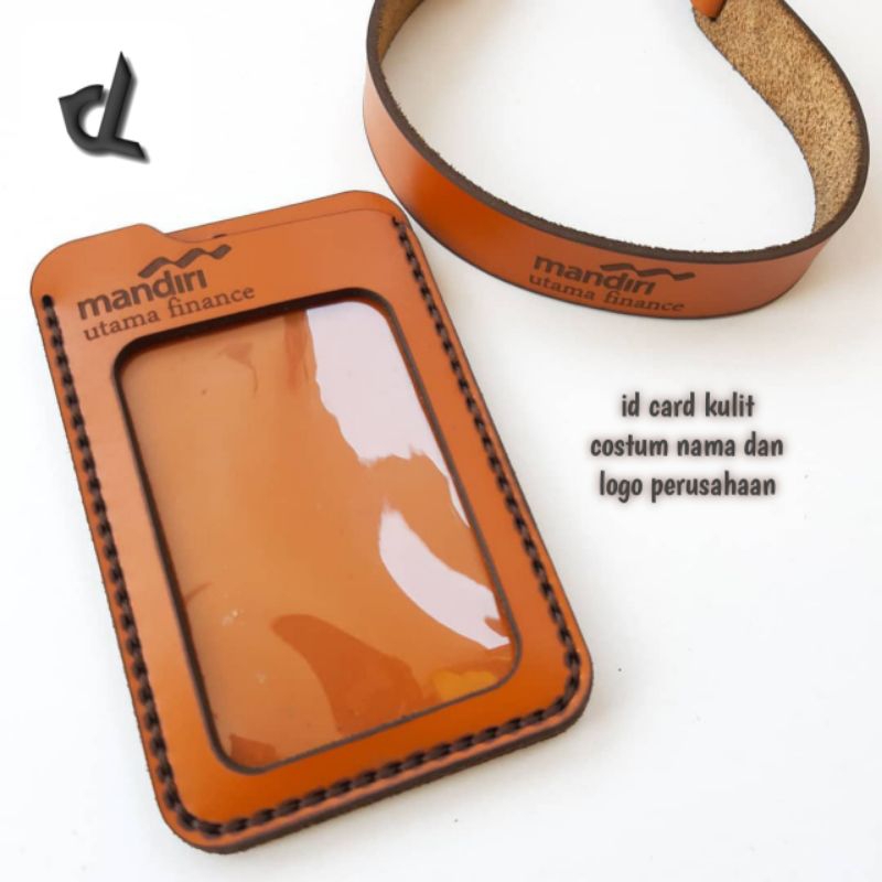 

Id Card Holder Kulit Free Custom Logo/Nama 100% ORIGINAL Asli Kulit DR_Leather 03