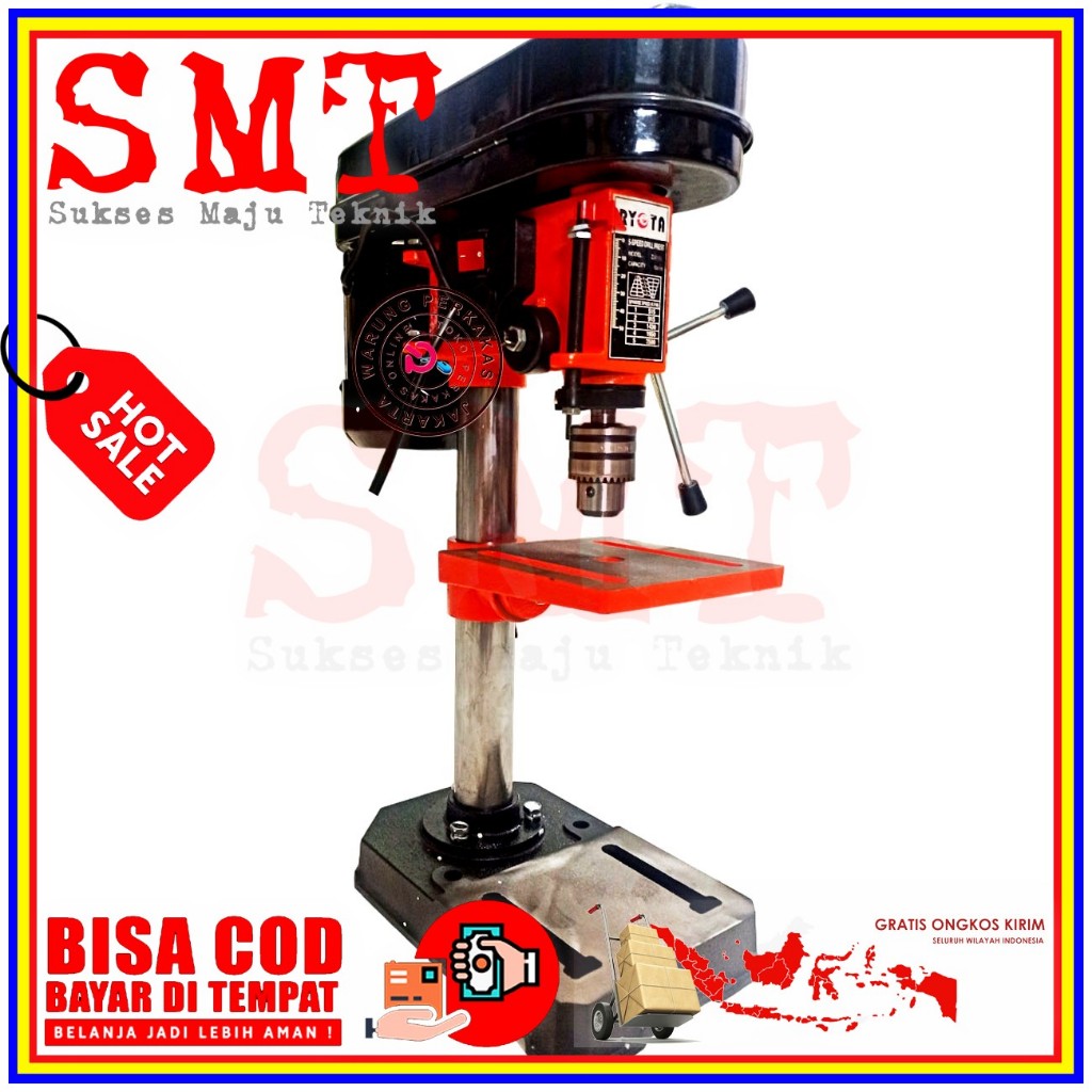 Ryota Mesin Bor Duduk 13mm Drill Press ZJ-4113 Bench Drill 250Watt