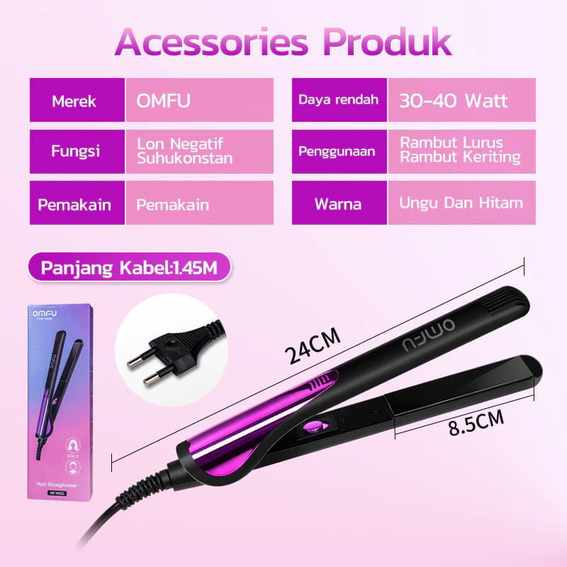 100% original omfu catok pelurus rambut , omfu sisir pelurus rambut , hairdryer omfu , onfu catokan 