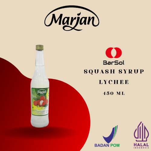 

Marjan Syrup Squash Lychee (Leci) 450 Ml - Barsol Indonesia