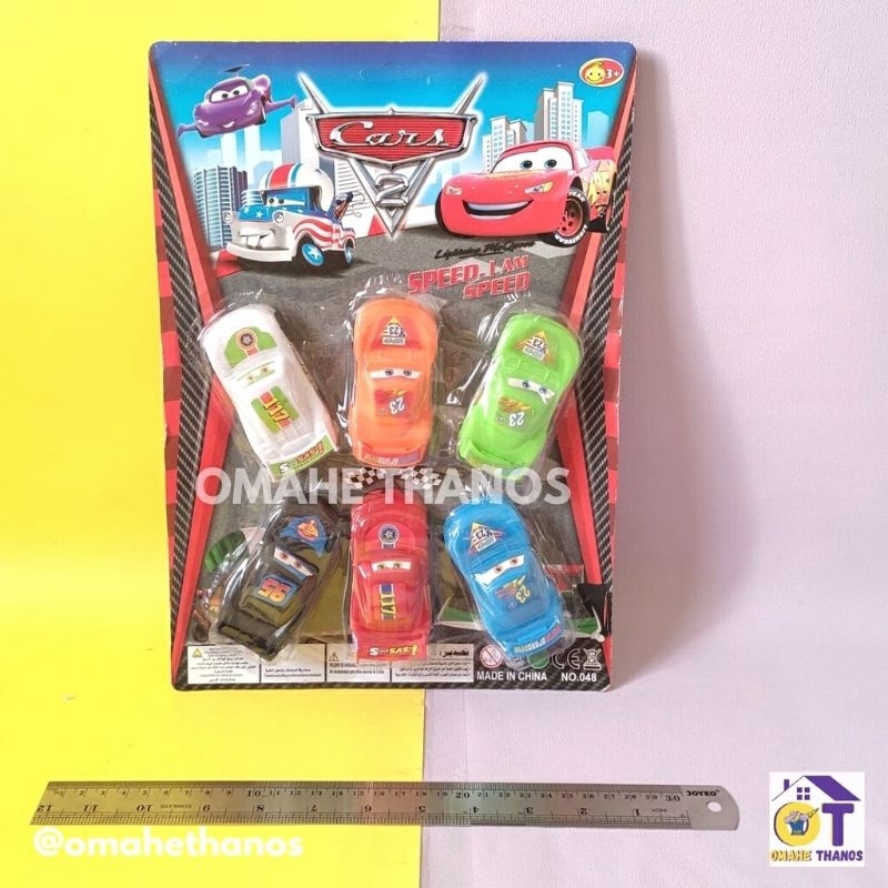 Mainan mobil Cars Mcqueenisi 6 PC/ set mainan Cars murah