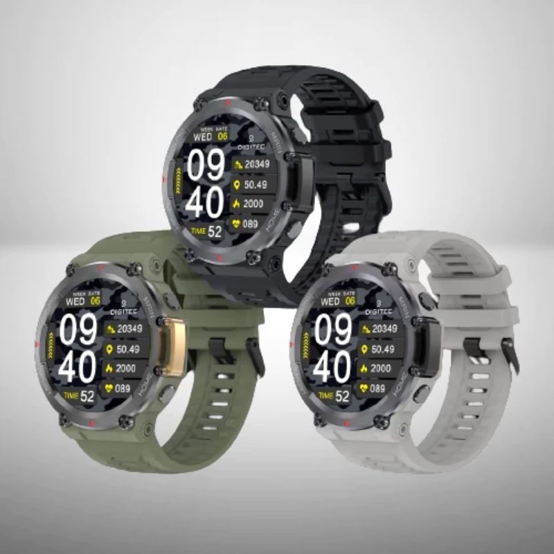 Digitec GAMA smartwatch Jam tangan pria strap Rubber Original