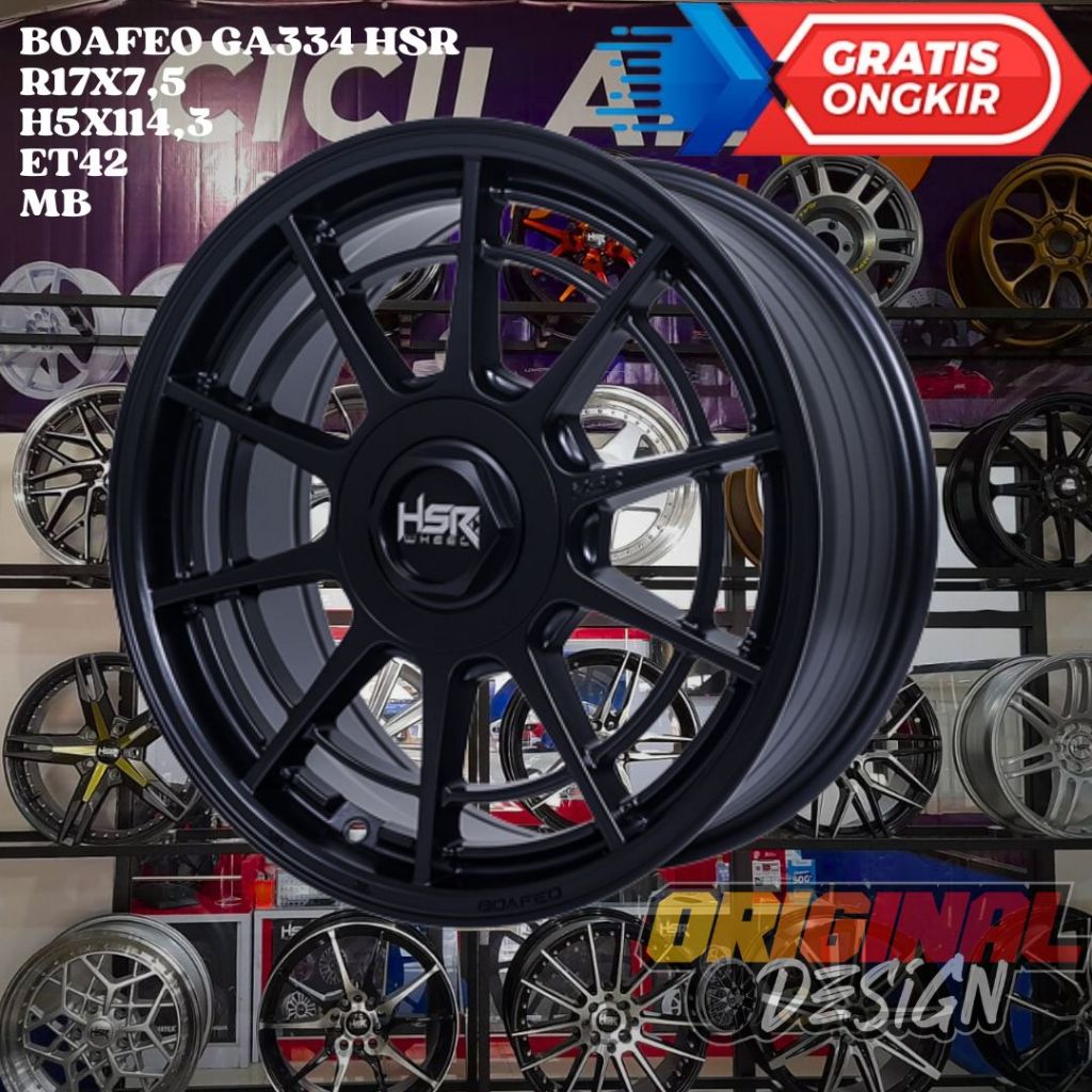 Velg Mobil Ring 17 HSR BOPAFEO R17 Untuk BIANTE , SERENA , CORTEZ , HRV