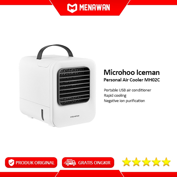 Microhoo Iceman Personal Air Cooler Kipas Angin AC Pendingin Wireless Tanpa Kabel Portable Original
