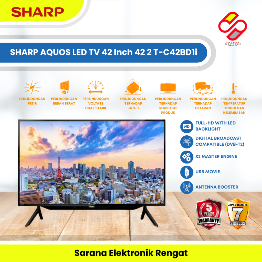 LED TV SHARP AQUOS 42 Inch / SHARP 42 Inch AQUOS LED 42 2T-C42BD1i