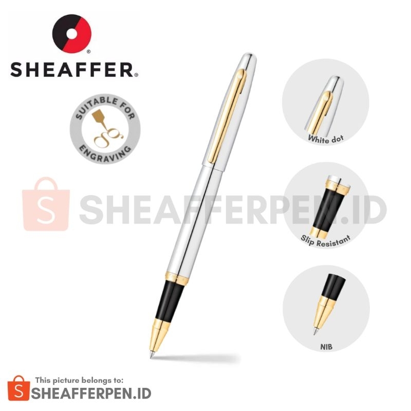 

Sheaffer® VFM Chrome with Gold-Tone Rollerball Pen