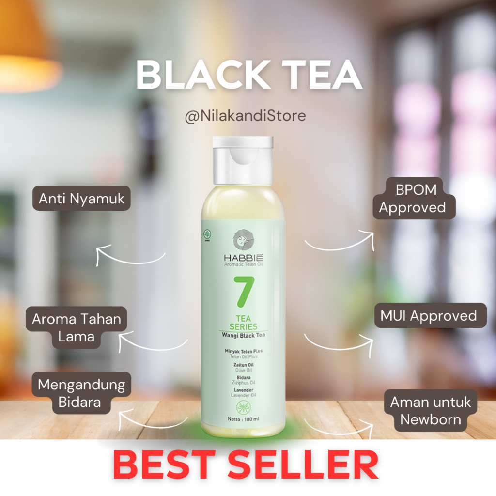BEST SELLER Minyak Telon Habbie Aromatik Telon Oil Habbie Plus Anti Nyamuk dan Bidara Tea Series NO 