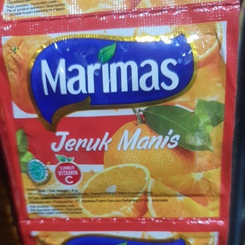 

Marimas Jeruk Manis 1renceng (10pcs)