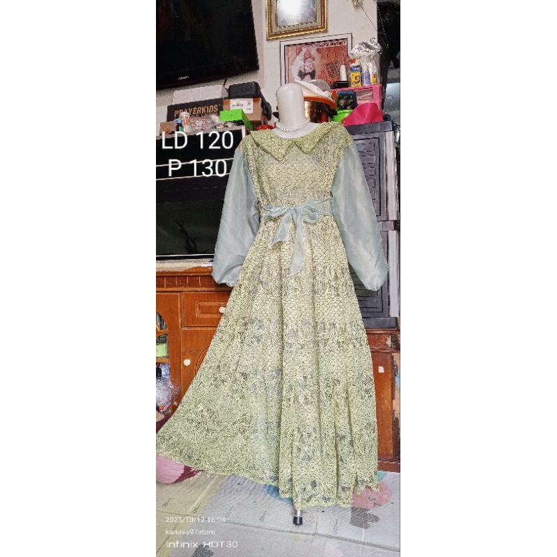 gamis brokat brokat mewah murah