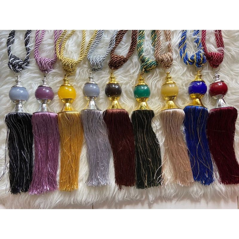 TASEL GORDEN / TALI KORDEN / TALI IKAT GORDEN BESAR KERAMIK BULAT MEWAH MINIMALIS AESTHETIC IMPORT M