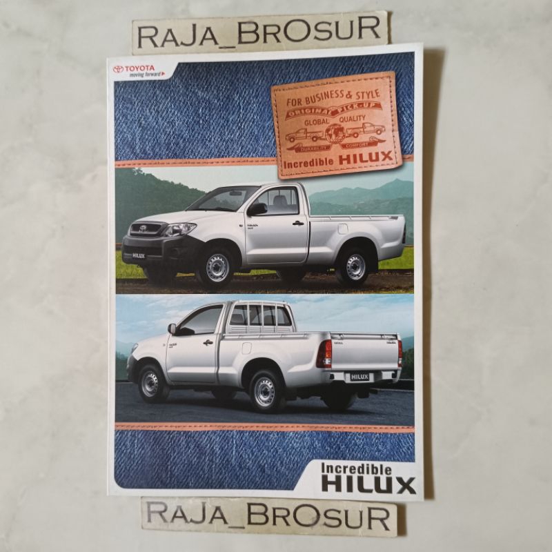 Poster brosur katalog leaflet Toyota Hilux Single Cabin 2008