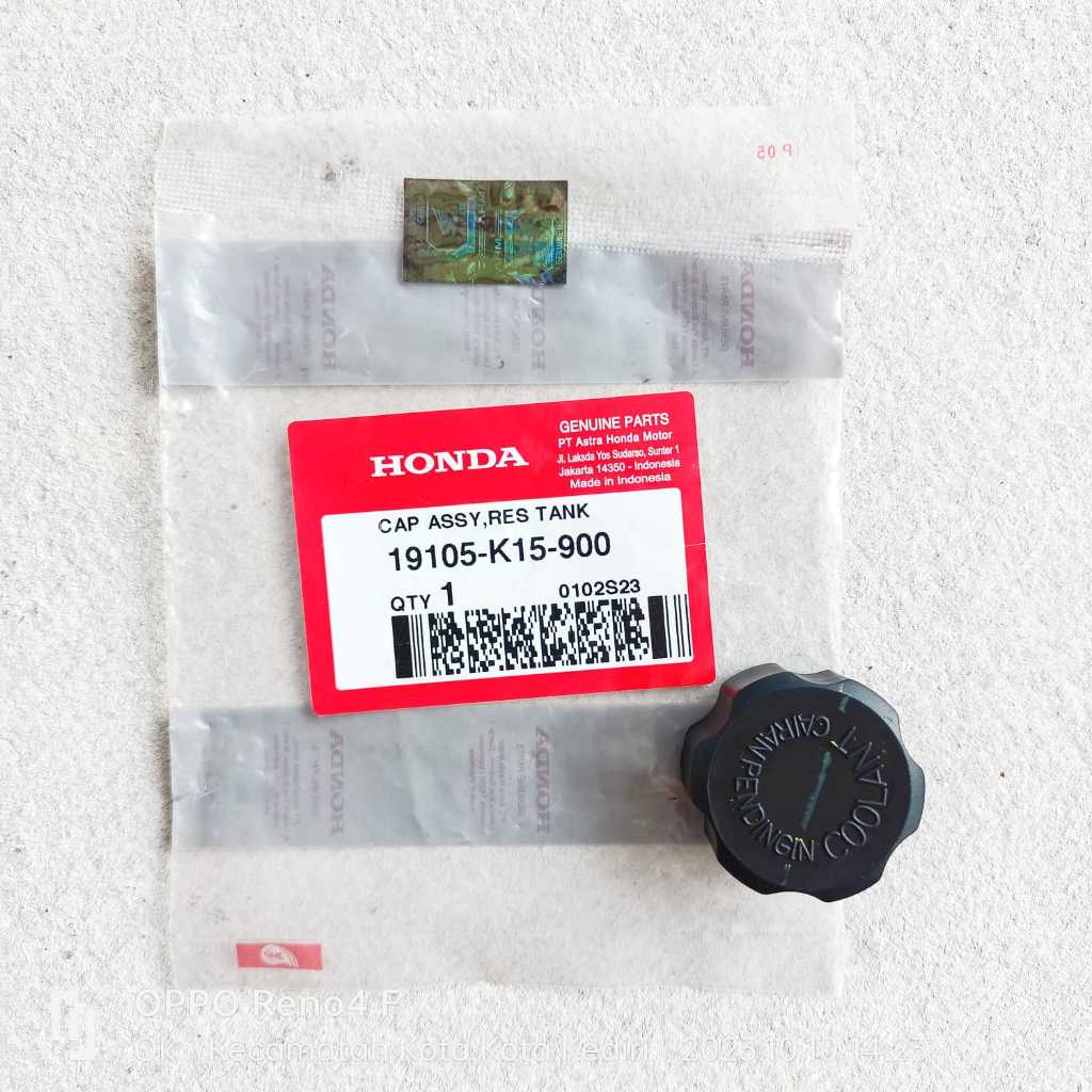 Cap Resserve Tank - Tutup Tangki-Tengki Cadangan Air Radiator Honda CB150-R CB150-X CBR-150 Ori AHM